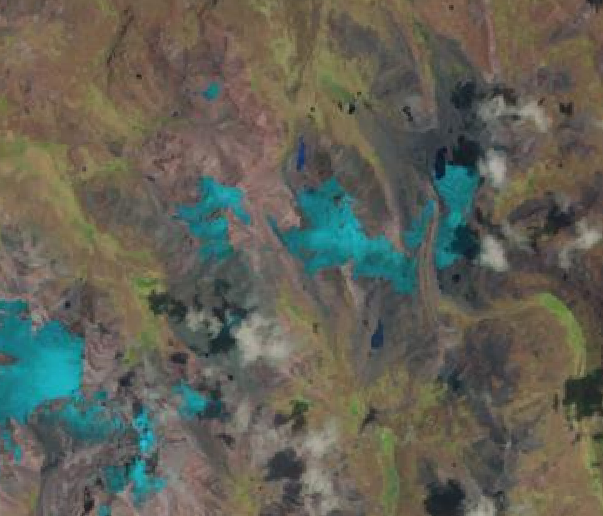 NDSI Landsat GLACIAR PASTORURI 2016