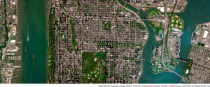 Imagen satelital urbana en alta definición de Nueva York con Planet SuperRes.